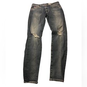 AG-ED Farrah Skinny Ankle Blue High Rise Dark Wash Size 28R Jeans